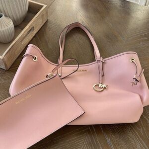 Michael Kors Blush Pink Tote with Matching Pouch NWOT